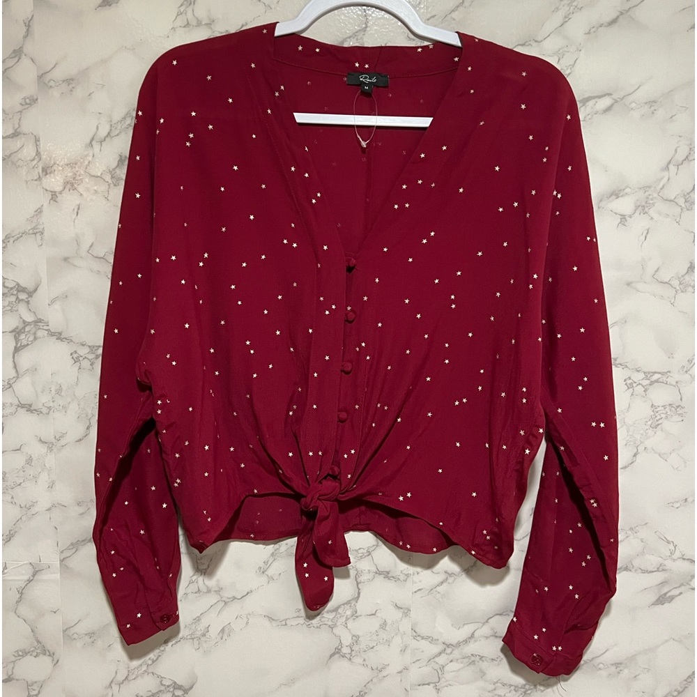 Rails Sloane Rouge Gradient Star Blouse